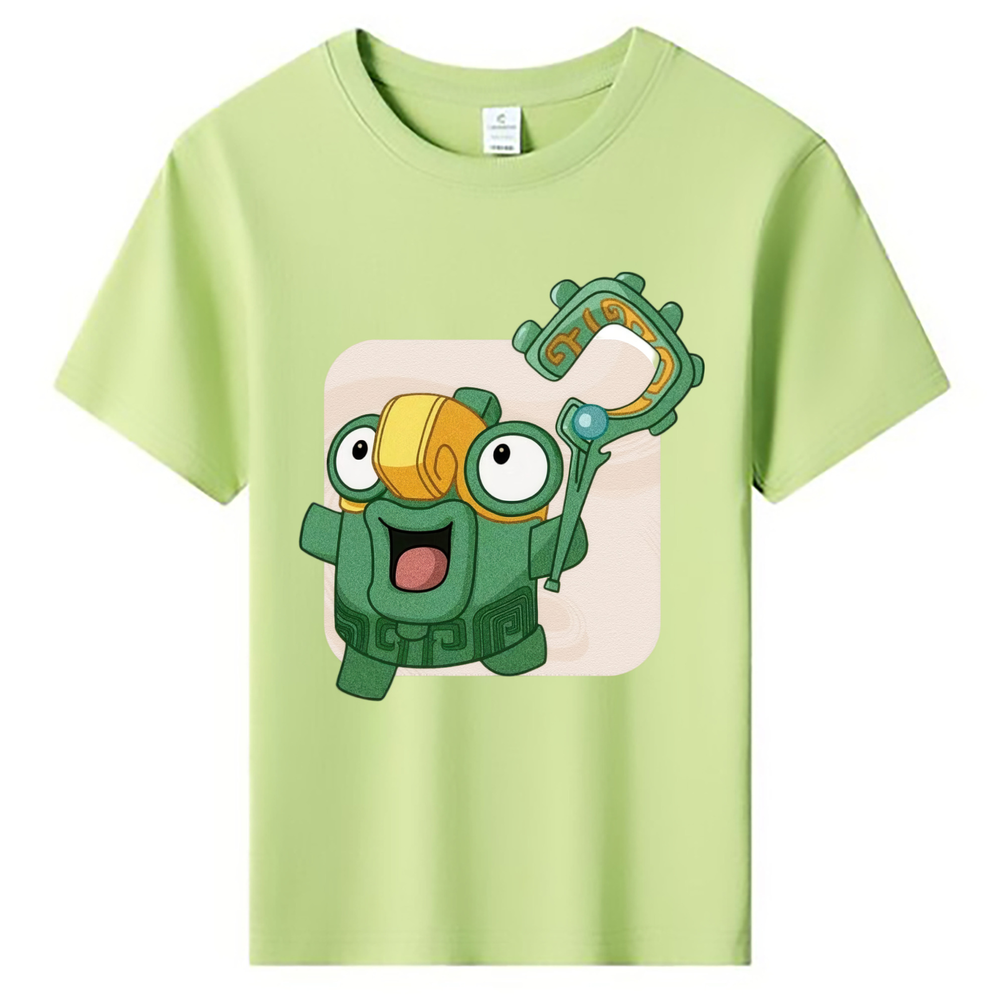 （画像用） Ne Zha 2 ナタ 魔童の大暴れ 綿100％キッズTシャツ（フロントプリント）